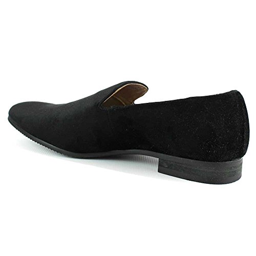AZAR MAN Men's Velvet Slip On Loafer Dress Shoes Tudors2