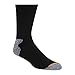 Weatherproof mens 3 Pack Crew Hiking Socks, Black, 10 13 US