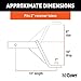 CURT 45110 Class 3 Trailer Hitch Ball Mount, Fits 2-Inch Receiver, 5,000 lbs, 1-Inch Hole, 10-Inch Drop