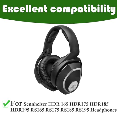HDR175 Earpads Replacement Cushion Compatible with Sennheiser HDR 165 HDR175 HDR185 HDR195 RS165 RS175 RS185 RS195 Headphones Ear Pads with Cooling Gel miniatura 2