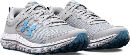 Under Armour Girls Grade School Assert 10 Paint Splatter Running Shoes - Lightweight and Breathable4