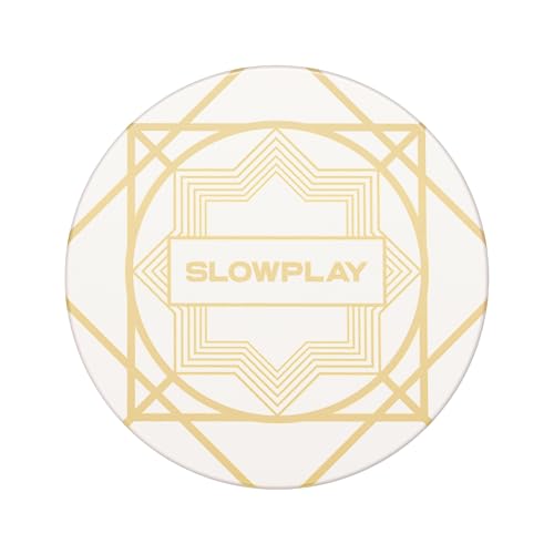 SLOWPLAY Nash Ceramic Poker Chips in Bulk, Casino Grade Ceramic 12-Gram Poker Chip for Texas Hold'em, 43mm Professional Chips Pack of 50 (White)