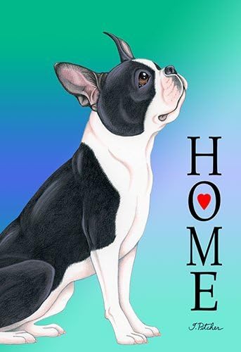 Best of Breed Boston Terrier Home Design House Flag