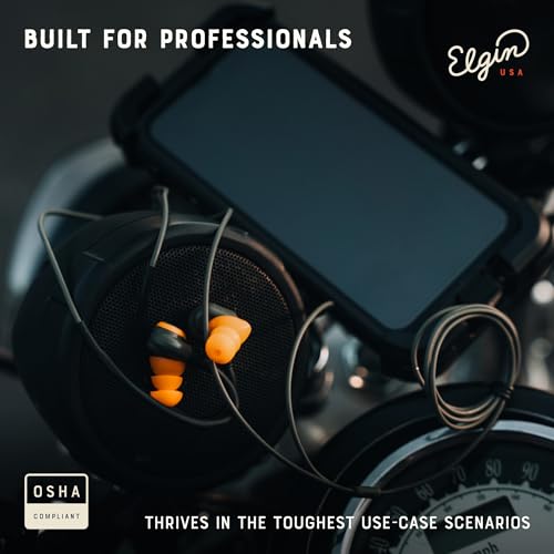 Image of Elgin Rumble Wired Earplug Headphones, Waterproof Earbuds w /Mic