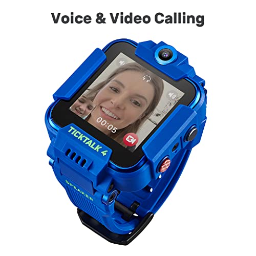 Ticktalk 4 Unlocked 4G Lte Kids Smart Watch Phone With Gps Tracker, Combines Video, Voice And Wi-Fi Calling, Messaging, 2X Cameras & Free Streaming Music #TOP1