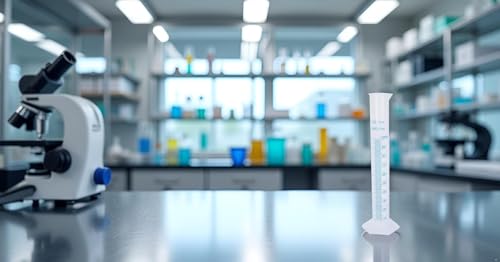 1Pc 100ml Plastic Graduated Cylinder, Transparent, Measuring Cylinder Set, Science Lab Cylinders, Labware - Thumbnail 4