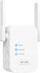 AC1200 WiFi Extender Signal Booster for Home, WiFi Repeater with Ethernet Port Dual Band Coverage Up to 1600 sq.ft. and 25 Devices, Internet Booster WiFi Easy Setup Works with Any WiFi Routers