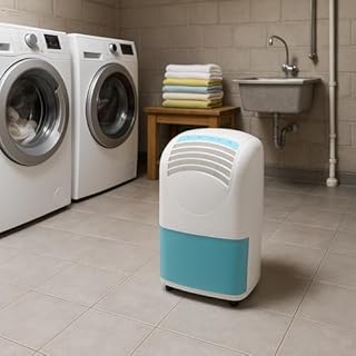 Aktobis Luftentfeuchter, Bautrockner WDH-520EB (bis 25 L/T + Digital), Weiß/Türkis