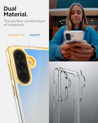 Image of Spigen Ultra Hybrid | Samsung Galaxy A57 5G Case [Transparent] [Air Cushion Protection] Galaxy A57 5G Back Cover | TPU+PC - Crystal Clear