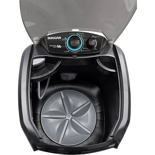 SUGGAR LAVADORA DE ROUPAS LAVAMAX ECO 14KG 110V PRETA LE1401PT - Imagem 4