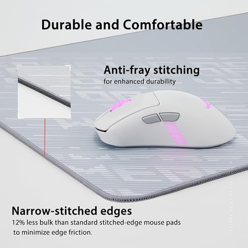ASUS ROG Scabbard II Arctic Gray XXL Gaming Mouse Pad – 35.4” x 15.7” (Extended/XXL Size), Soft Cloth Surface, Water/Oil/Dust-Resistant, Anti-Fray Edges, Non-Slip Base - Gray - image 3