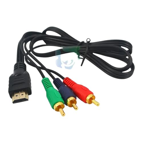 HDMI to Cable HDMI Male to 3RCA AV Composite Male M/M C0innector Adaptier Convert Cable Cord Signal Sende Transmlttier New 2026 High for Reliable Electronic Component, Precision, Stable Performance