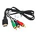 HDMI to Cable HDMI Male to 3RCA AV Composite Male M/M C0innector Adaptier Convert Cable Cord Signal Sende Transmlttier New 2026 High for Reliable Electronic Component, Precision, Stable Performance