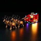 Led Light Kit Compatible with Lego Santa Sleigh 40499 - Lego Sets Not Included, Vonado Led Lighting Kit Compatible with Lego Christmas Set