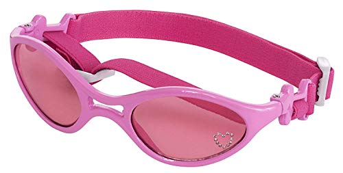 Doggles K9 Optix Shiny Pink Rubber Frame with Pink Lens Sunglasses, Medium