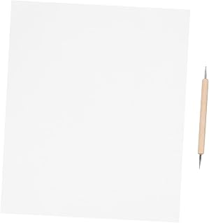 YOSADIER 10 Piezas Carbón Artesanía Aguja Cruz De Carbono Lápiz Óptico De Grabación En Soluble Herramientas De Bordado Puntada Perforado Calor Rastro Papel