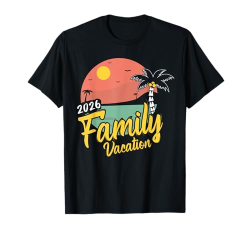 Familienurlaub 2026 Matching Summer Trip 2026 Family Squad T-Shirt