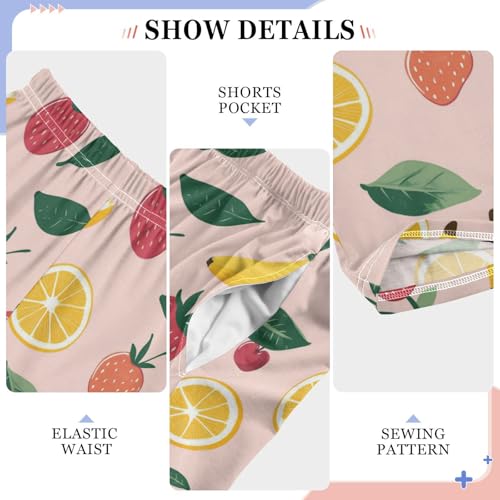 Pajama Bottoms, Pajamas Long Pant Cartoon Fruits Lounge Wear Casual Sleep Pants Soft Pjs Sleepwear4
