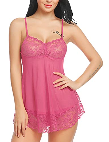 Image of Xs and Os Women Lace Nightwear Babydoll Lingerie Nightie