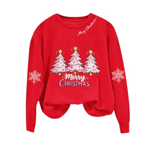 Christmas Sweatshirts for Women Merry Christmas Graphic Pullover Tops - image 5