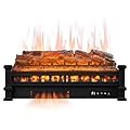 Upesitom 26" Electric Fireplace Log Set Electric Fireplace Insert, 750/1500W Electric Fireplace Heater with Realistic Logs, Adjustable 4 Flame Color, 4 Brightness, Remote Control, Touch Button, Timer