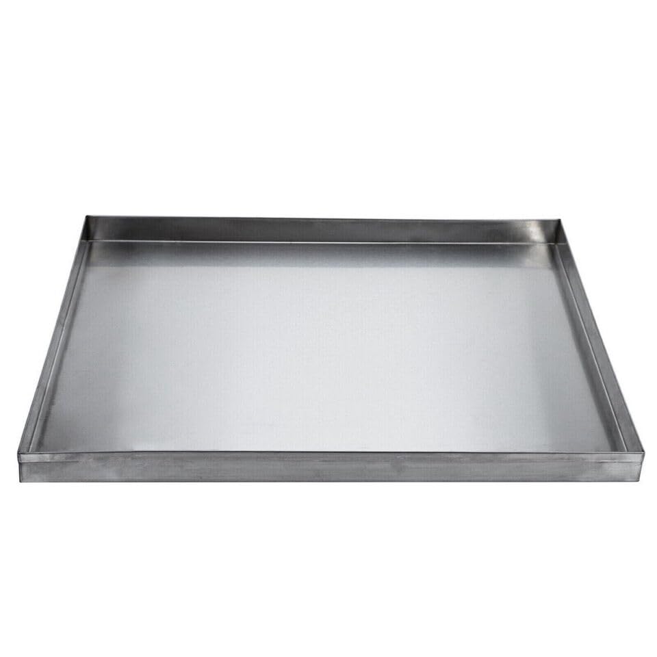 FNRKUF 23.6"x17.6" Replacement Tray Stainless Steel for Dog Crate, Chew-Proof Dog Kennel Tray Replacement