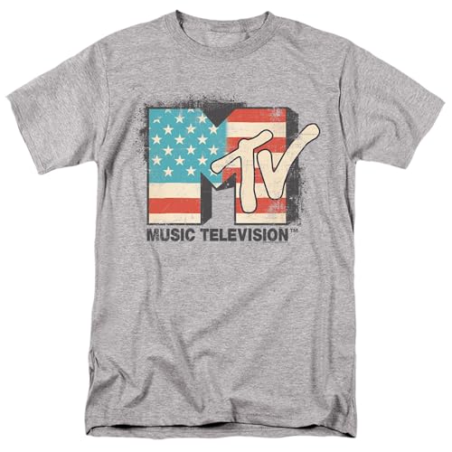Popfunk MTV American Logo Unisex Adult T Shirt
