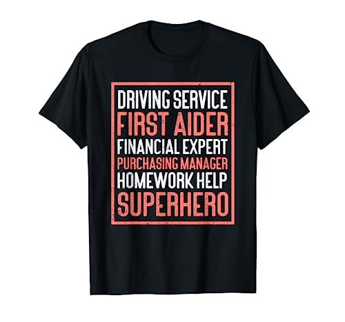 Driving Service Mom Superhero | Happy Funny Mother's Day Camiseta