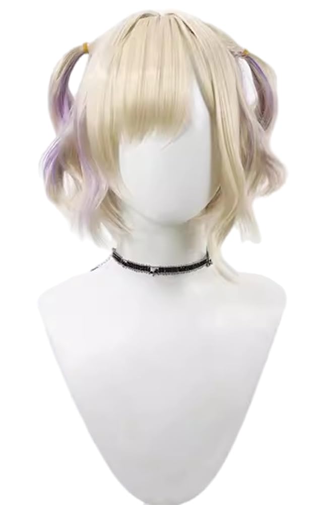 Amazon.co.jp: 胡桃のあ コスプレウィッグ 短巻き髪 プラチナブロンド