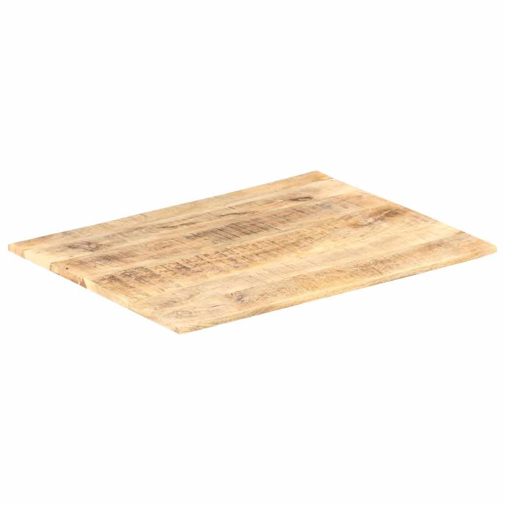 vidaXL Dessus de Table Remplacement Salle à Manger Table à Dîner Maison Restaurant Café Hôtel 15-16 mm 80x60 cm Bois de Manguier Solide