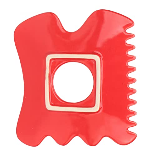 Placa Gua Sha Skin Gua Sha, placa de cerâmica Gua Sha com bordas diferentes, meridianos transparente