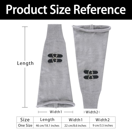 Image of Junely 2 Pairs Leg Warmers for Women Kawaii Leg Warmer Cute Legwarmers Japanese Socks Halloween Goth Emo Gyaru Accessories
