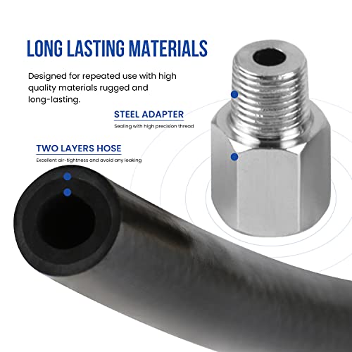 Lichamp Engine Transmission Oil Pressure Tester, Gearbox Oil Pressure Gauge Kit With Hose And Adapters, C1Bk #TOP6