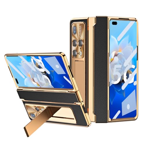Coque Huawei Mate X2 de luxe avec protection intégrée et charnière en or