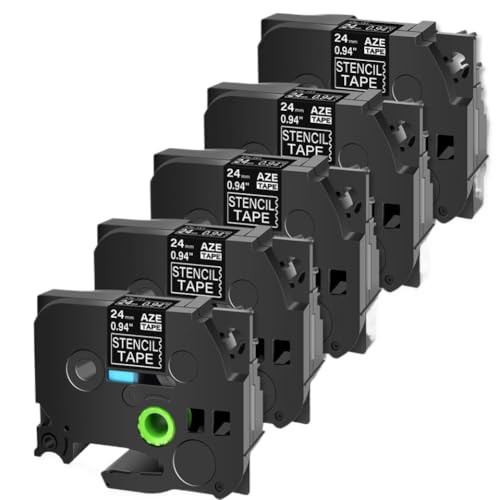 ���̔񃉃~�l�[�g�X�e���V���e�[�v�A5�p�b�N�ASTe 141�A151�A161�����PT-1500�APT-530���x���v�����^�[�ƌ݊���������܂��B(5Pcs 24mm)