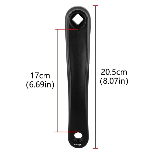 Pedivella Posteriore Lunga 170 Mm Per Bici Cruiser - Lowrider/FR Attacco Per Pedale 1/2 - Foto 2