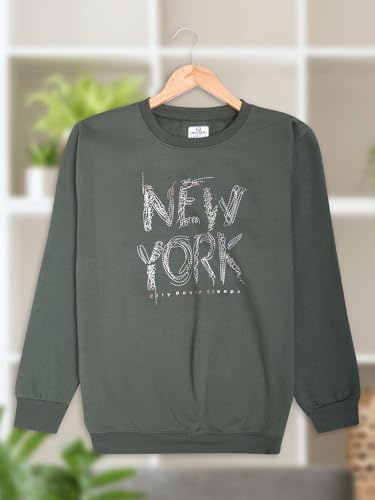Image of Mack Jonney Fleece Regular Fit Printed Round Neck Sweatshirt for Men-MACK639320