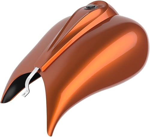 Fundas de tanque estiradas para whisky ámbar con consola de tablero para Harley Touring Street Glide Road Glide 2014 2015 2016 2017 2018 2019 2020