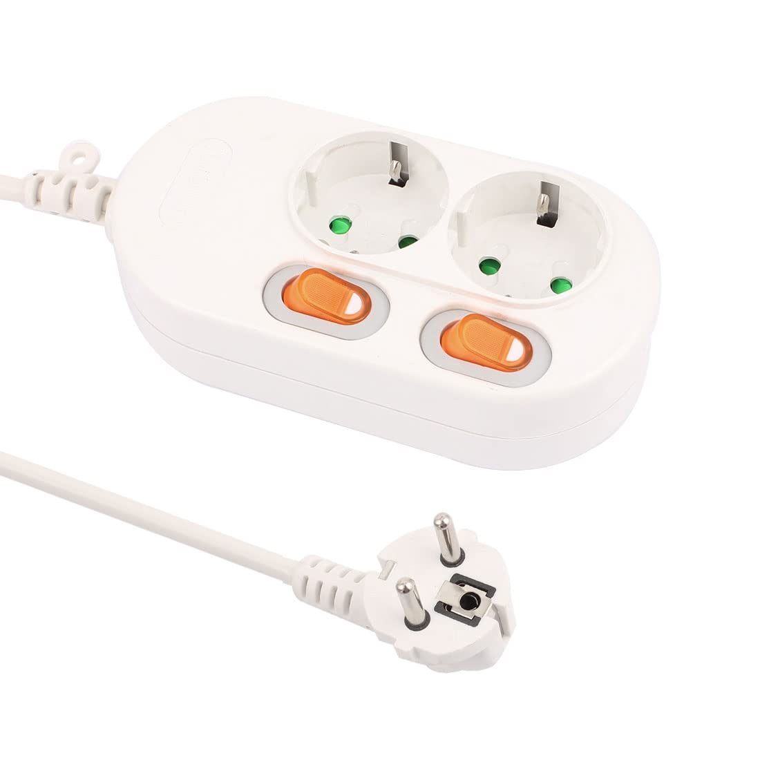 Ruilogod AC 250V EU Plug 2,5 Metri cavo di prolunga 2 Socket ciabatta UE Interruttore Presa di corrente Bar