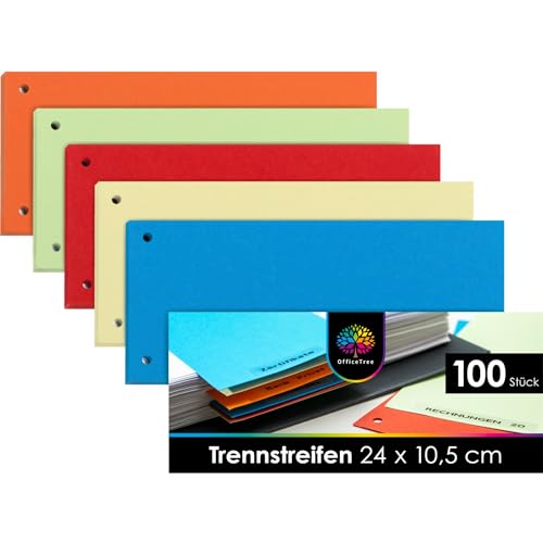 Büroring Trennstreifen gelb, 10,5 x 24 cm, 190g/qm Karton, gelocht, 1 Büroring Trennstreifen gelb, 10,5 x 24 cm, 190g/qm Karton, gelocht, 1