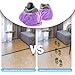 9 Pairs Reusable Shoe Covers for Indoors,Washable Shoe Covers Bowling Shoe Covers Reusable,Non Slip Shoe Covers Foot Service for Indoor Household Office Laboratory 12inch (3Lightpurple+3Orange+3Blue)