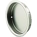 Prime-Line N 7209 Mortise Closet Door Pull, 5/16 in. Depth x 2-1/8 in. Outside Diameter, Stamped Steel, Satin Nickel Finish, Pack of 2