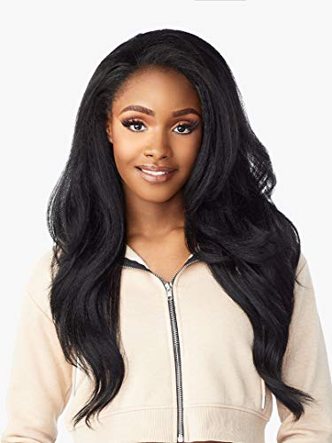 Sensationnel Instant Updown Halfwig Pony - Unit 11 4 Style in 1 Half Wig and Pony Wrap (1B OFFBLACK)