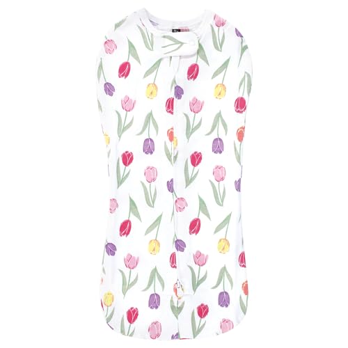 Hudson Baby Infant Girls Sleep Pod, Spring Tulips, 0-2 Months