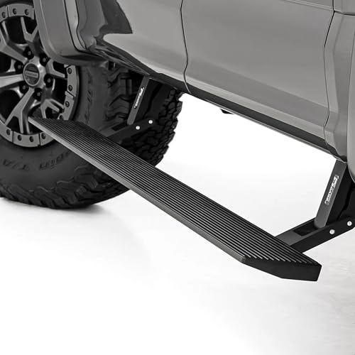 Rough Country Power Running Boards with LED Step Lights for Ford F-150...