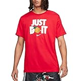 University Red Nike Fran Just Do It Short Sleeve T-shirt L