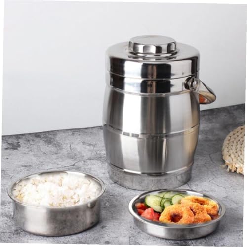 Boîte isotherme en acier inoxydable de 2,2 L à double couche pour repas - 6