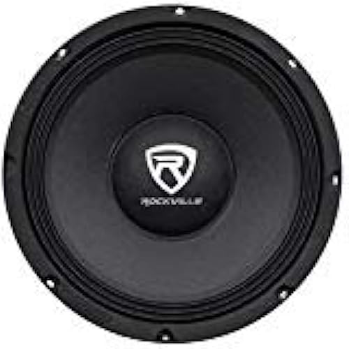 Rockville RM104PRO 10" 600 Watt 4 Ohm SPL Car Midrange Mid-Bass Pro Speaker