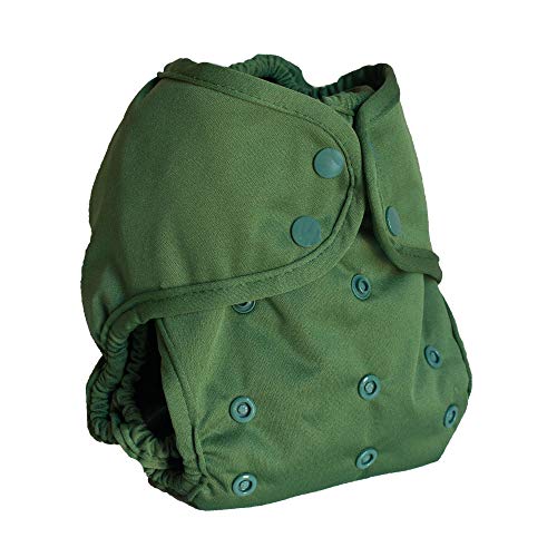 Image of Buttons Cloth Diaper Cover – Snap Super One Size (12-40lbs) (Spruce)