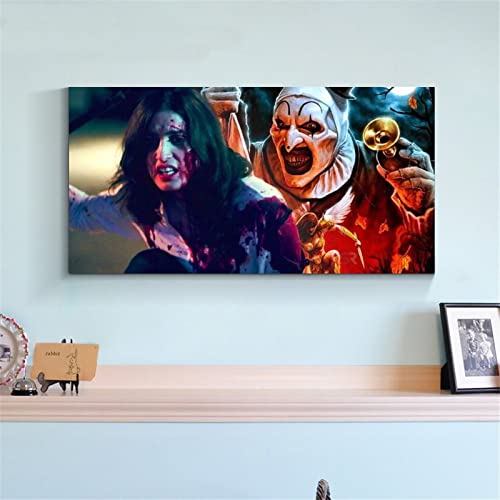 Horror Movie Posters Terrifier 2003 Halloween Decor Room Posters Canvas Wall Art Prints For Wall Decor Room Decor Bedroom Decor Gifts 24X48Inch(60X120Cm) Frame-Style-6 #TOP3